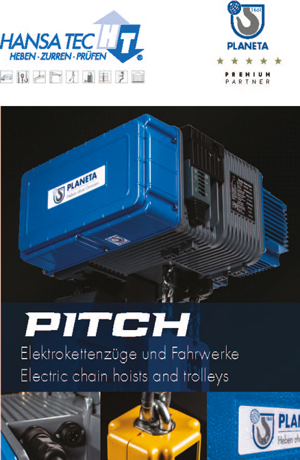 Seite aus HansaTec PLANETA Elektrokettenzug PITCH 2021 DE EN